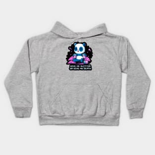 Give me glitter! Cute Funny Panda Girly Animal Lover Artwork Kids Hoodie